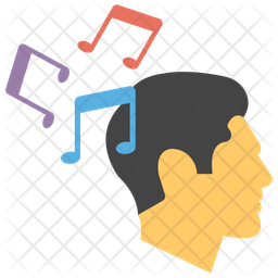 256x256 Music Therapy Icon Of Flat Style