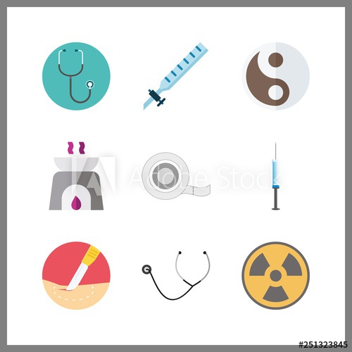 500x500 Therapy Icon Vector Illustration Therapy Set Yin Yang