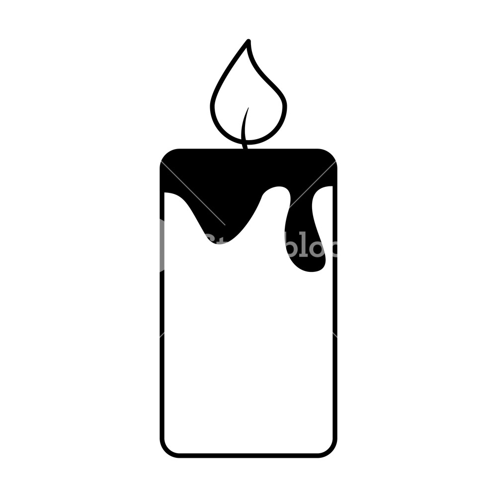 1000x1000 Candle Aroma Therapy Icon Vector Illustration Design Royalty Free