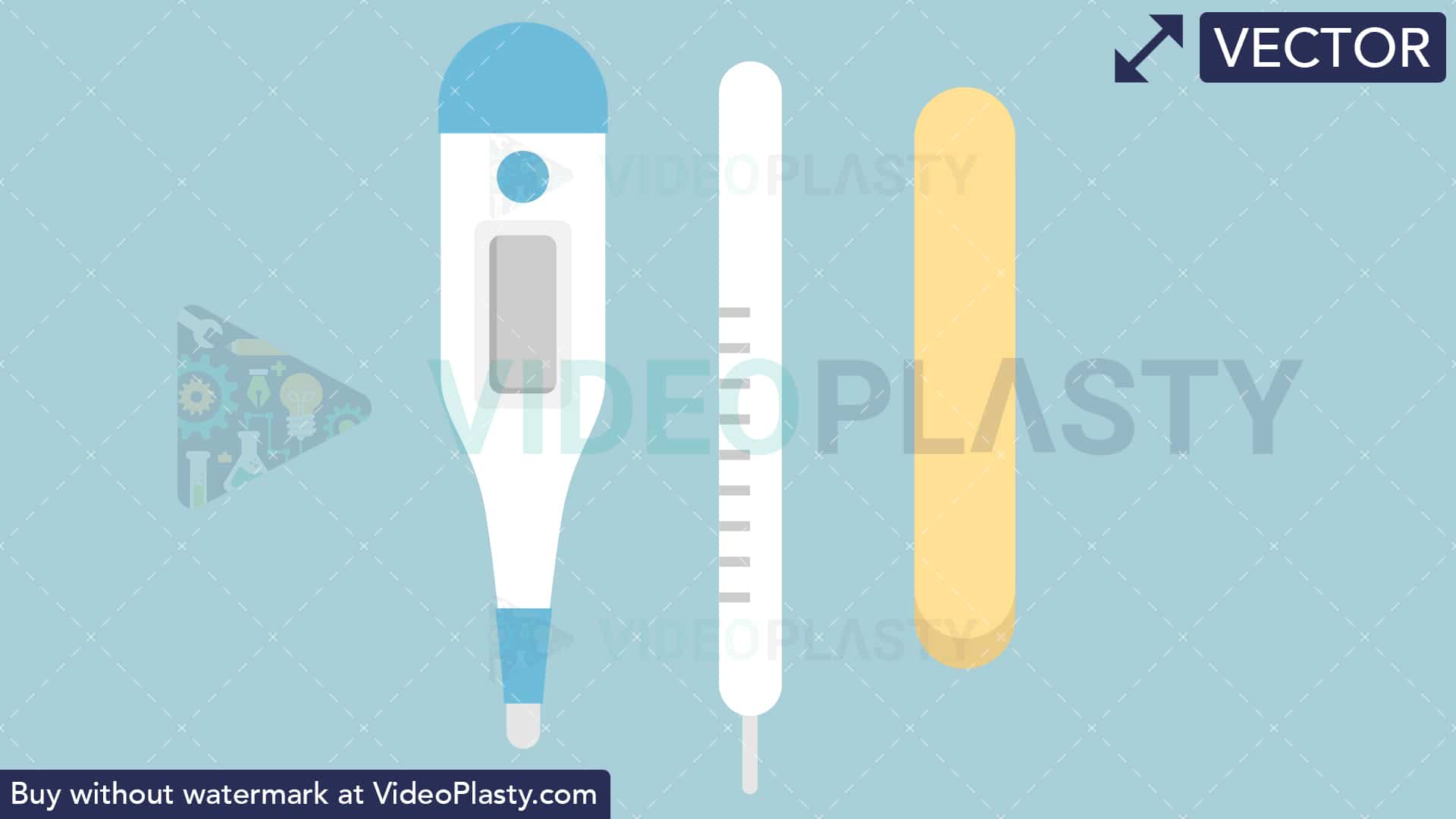 1920x1080 Thermometer Flat Icon