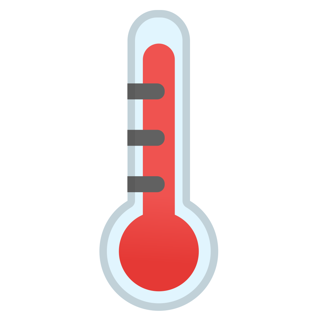 1024x1024 Thermometer Icon Noto Emoji Travel Places Iconset Google
