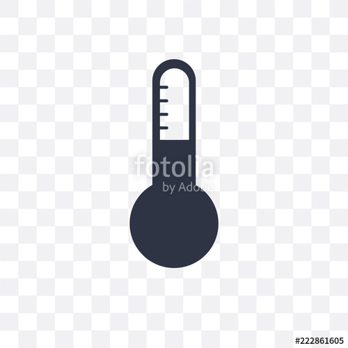 500x500 Thermostat Icon Isolated On Transparent Background Simple
