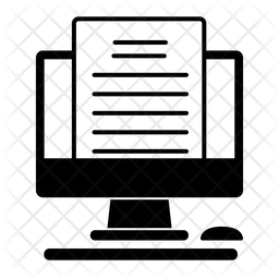 256x256 Thesis Icon Of Glyph Style