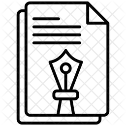 256x256 Thesis Icon Of Line Style