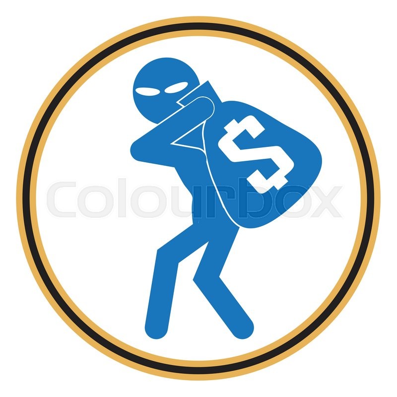 800x800 Beware Pickpocket Sign, Thief Icon Stock Vector Colourbox