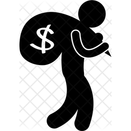 256x256 Thief Icon Of Glyph Style