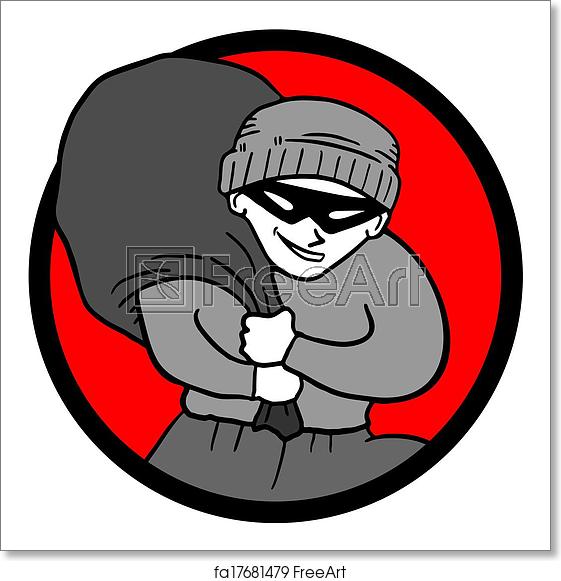 561x581 Free Art Print Of Thief Icon Creative Design Of Thief Icon