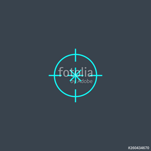 500x500 Laser Measurement Concept Blue Line Icon Simple Thin Element