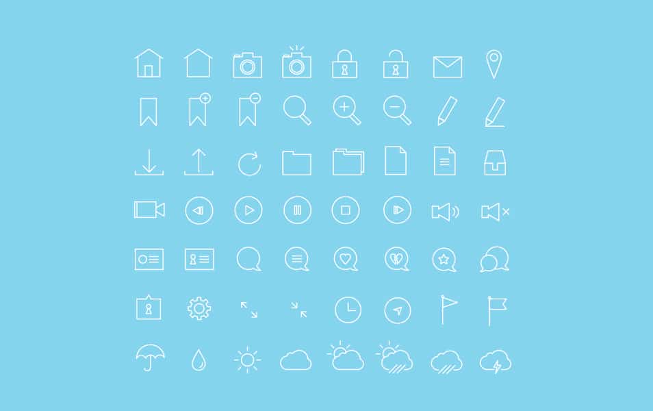 954x600 Ultimate Collection Of Free Line Icon Sets Css Author