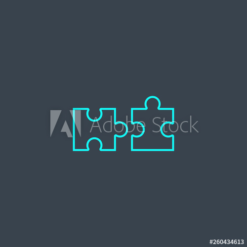 500x500 Compatibility Concept Blue Line Icon Simple Thin Element On Dark