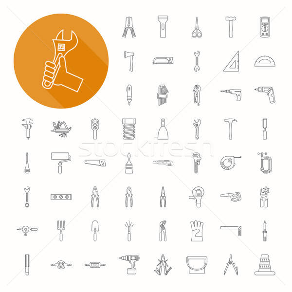600x600 Hand Tools Icons Thn Design Vector Illustration Kanin