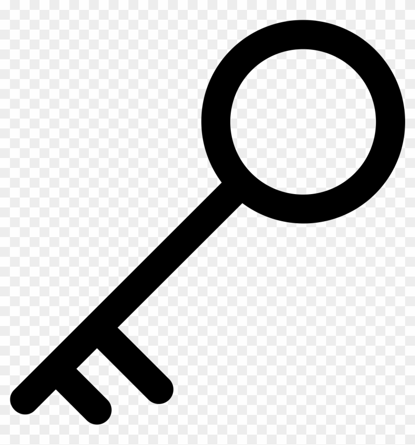 840x901 Key Vector Icon Png