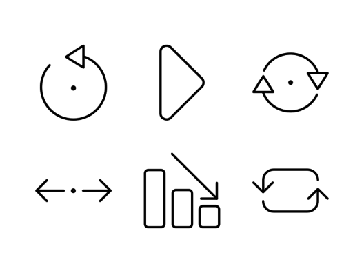 528x396 Thin Line Icons