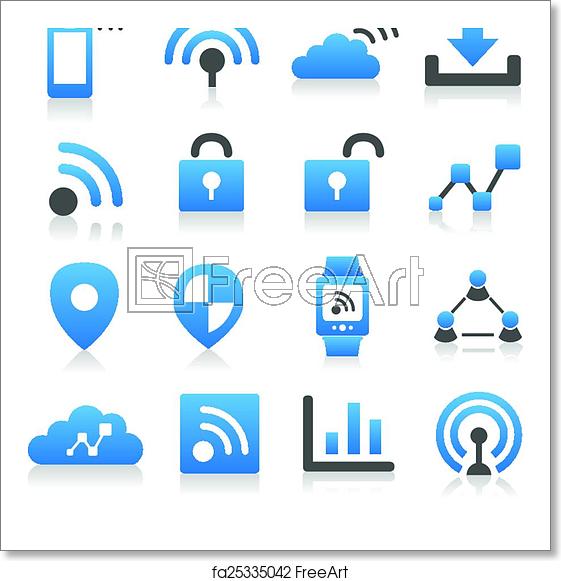 561x581 Free Art Print Of Internet Of Things Icon Internet Of Things Icon