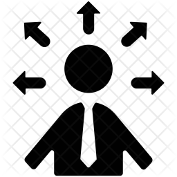 256x256 Thinker Icon Of Glyph Style