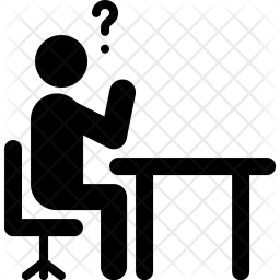 Thinking, Man, Working, Sitting, Office, Side, View Icon Of Glyph Style 256x256 Thinking, Man, Working, Sitting, Office, Side, View Icon Of Glyph Style