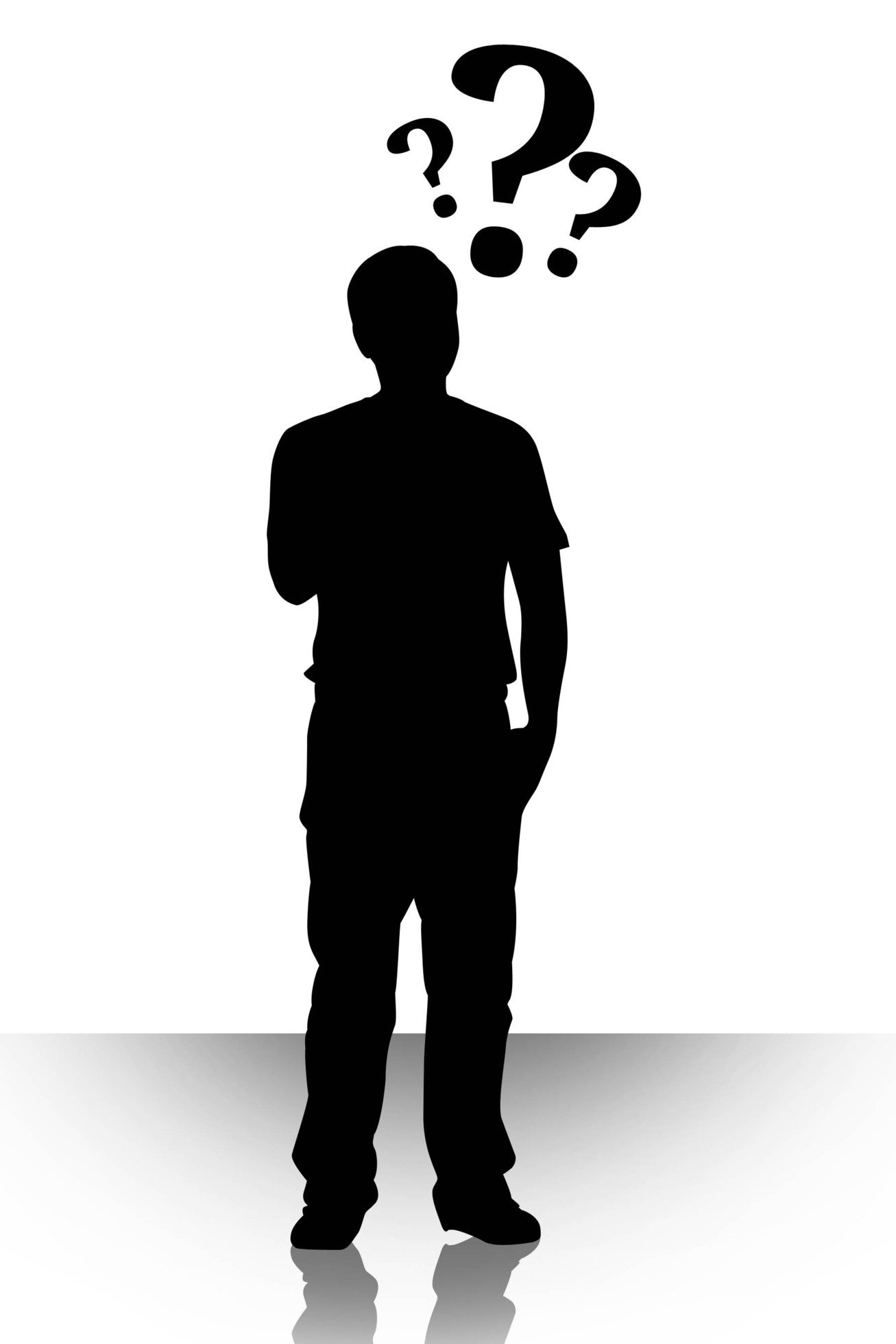1307x1960 Man Thinking Clipart Png