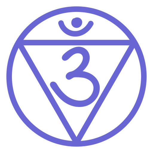 512x512 Third Eye Chakra Line Icon