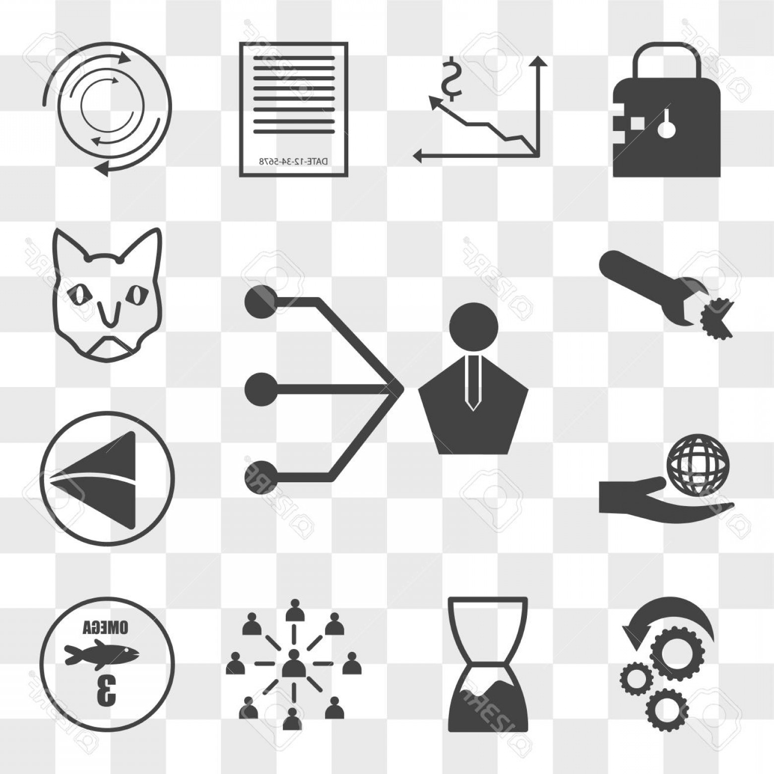 1560x1560 Photostock Vector Set Of Transparent Icons Such As Third Party