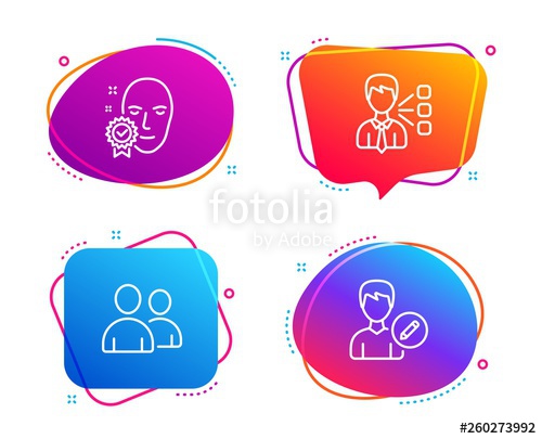 500x405 Third Party, Face Verified And Users Icons Simple Set Edit Person