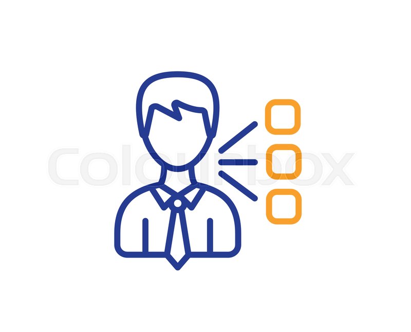 800x647 Third Party Line Icon Team Leader Stock Vector Colourbox