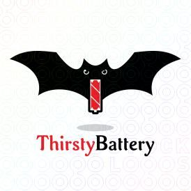 274x274 Thirsty Battery Bat Logo First Choice Logos, Icon Design