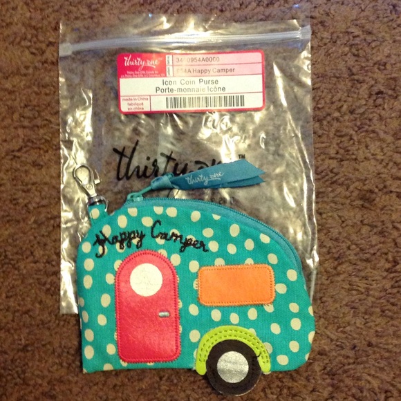 580x580 Thirty One Bags Happy Camper Icon Coin Purse Poshmark