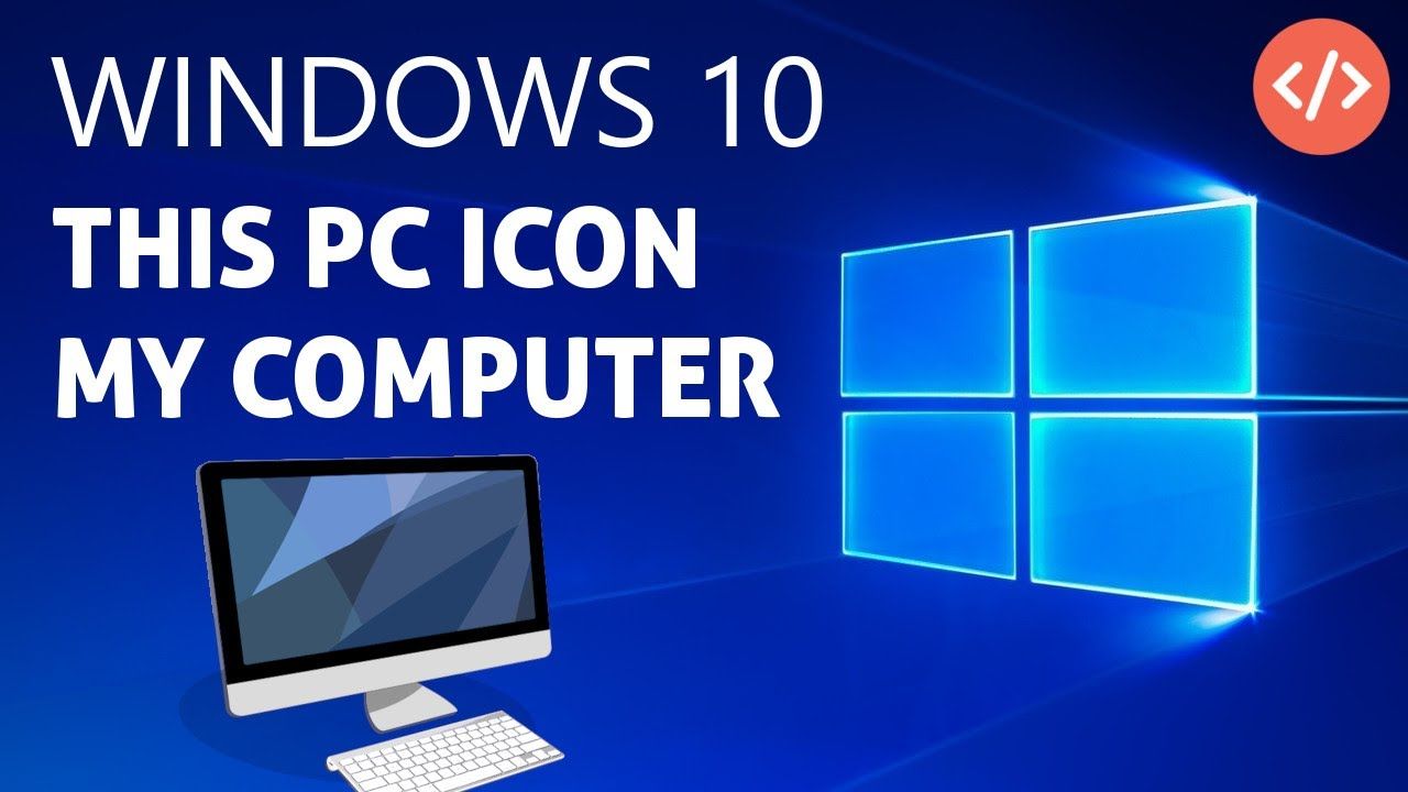 1280x720 Lost The My Computer Icon Also Known As The This Pc Icon