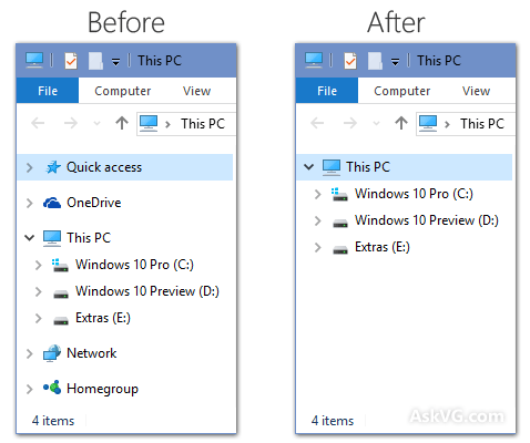 478x400 Windows Tip Remove Icons From Navigation Pane Of This Pc