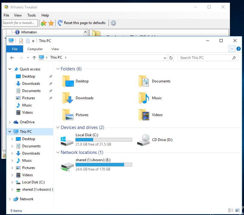 812x715 Customize This Pc Folders With Winaero Tweaker In Windows