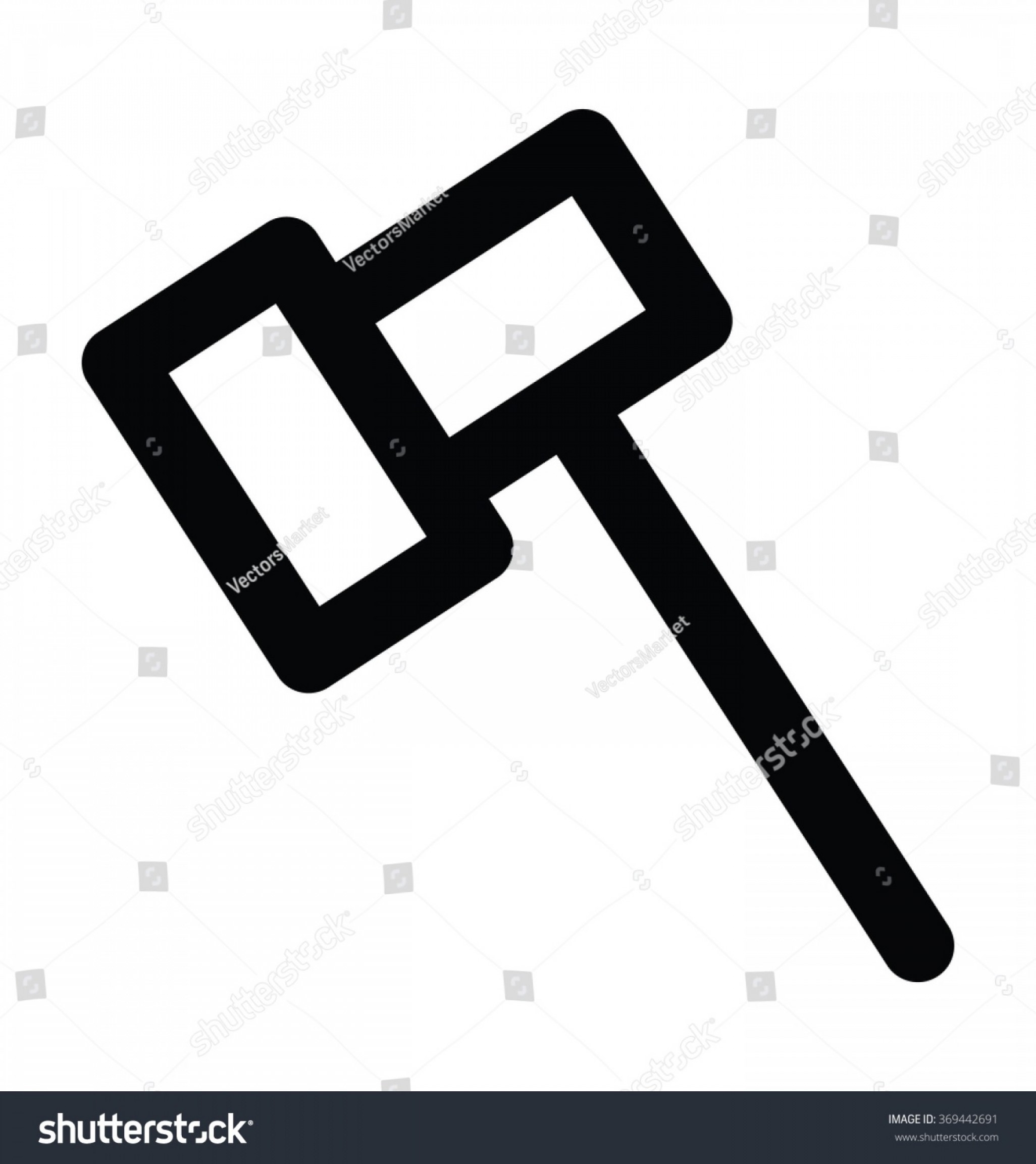 2052x2304 Thor Hammer Bold Line Vector Icon Catchsplace