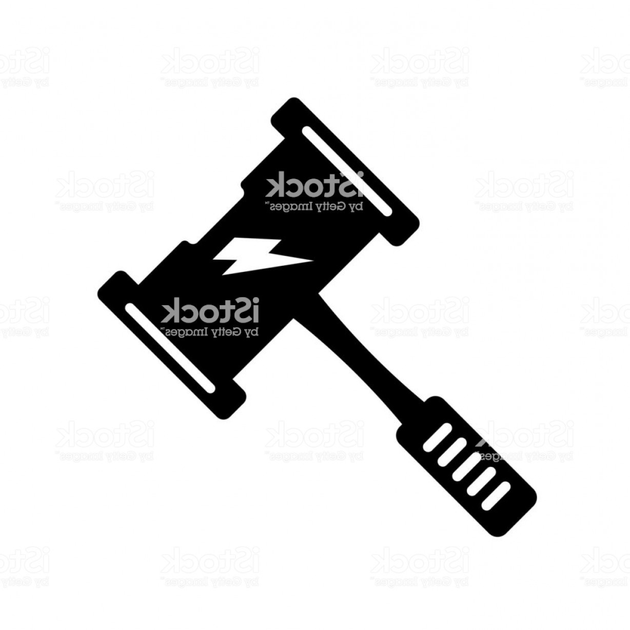 1228x1228 Thor Hammer Icon Vector Sign And Symbol Isolated On White
