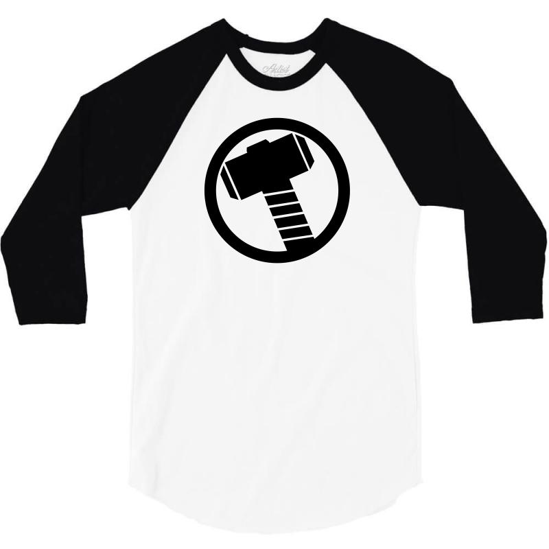 800x800 Custom Thor Hammer Icon Sleeve Shirt