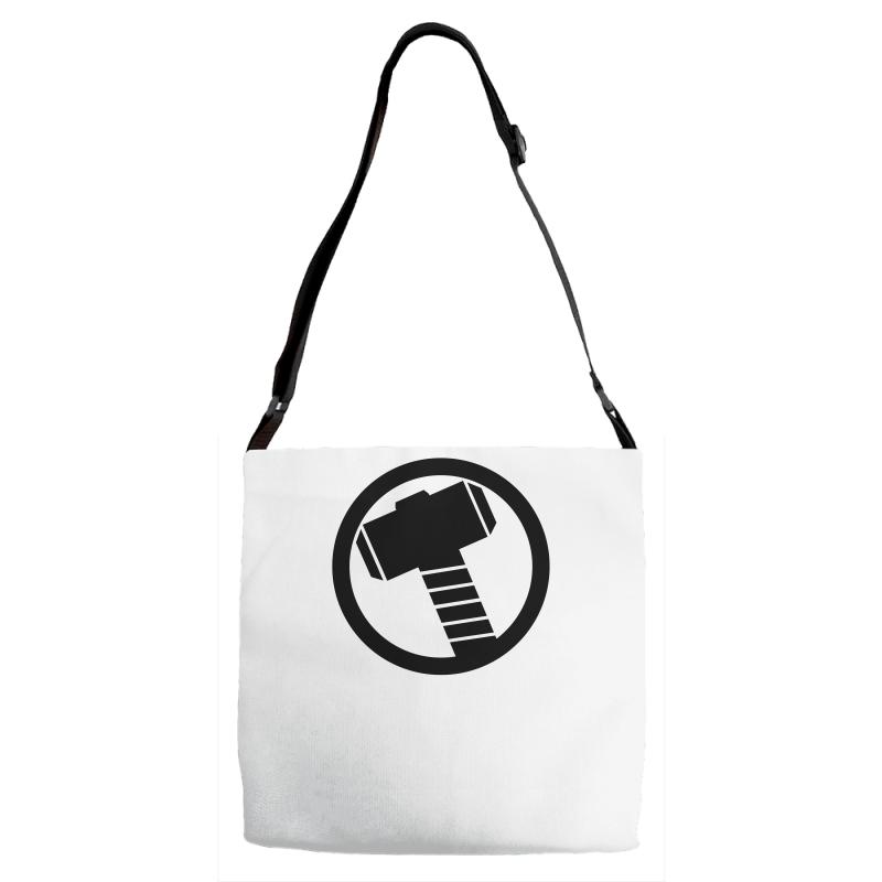 800x800 Custom Thor Hammer Icon Adjustable Strap Totes