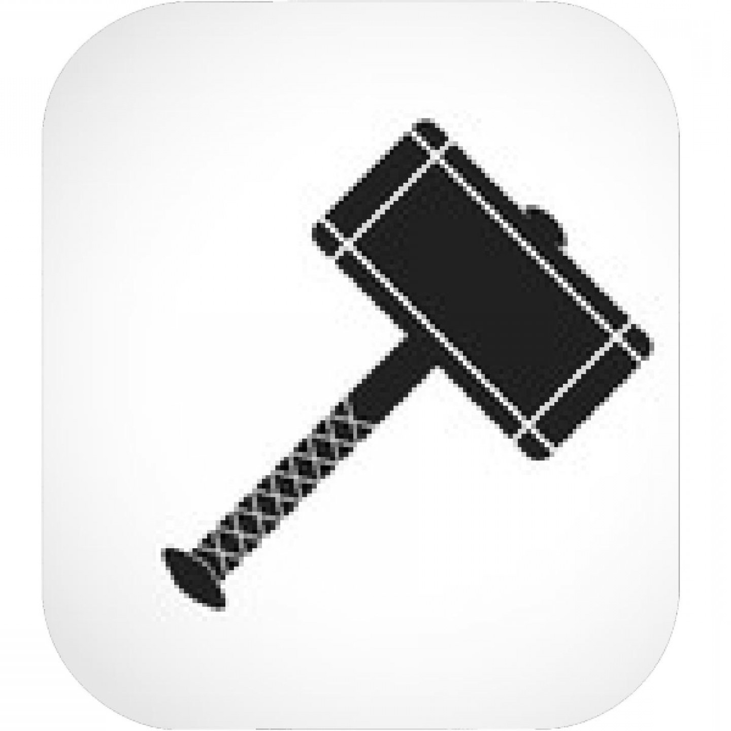 1440x1440 Thor Hammer Icon Vector Illustration Catchsplace