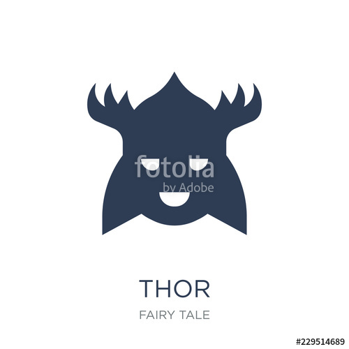 500x500 Thor Icon Trendy Flat Vector Thor Icon On White Background