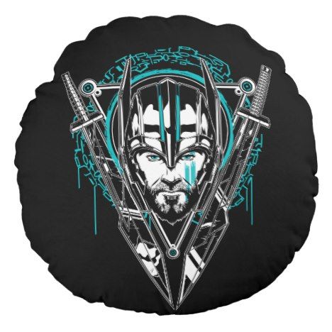 468x468 Thor Ragnarok Gladiator Thor Weapon Icon Round Pillow