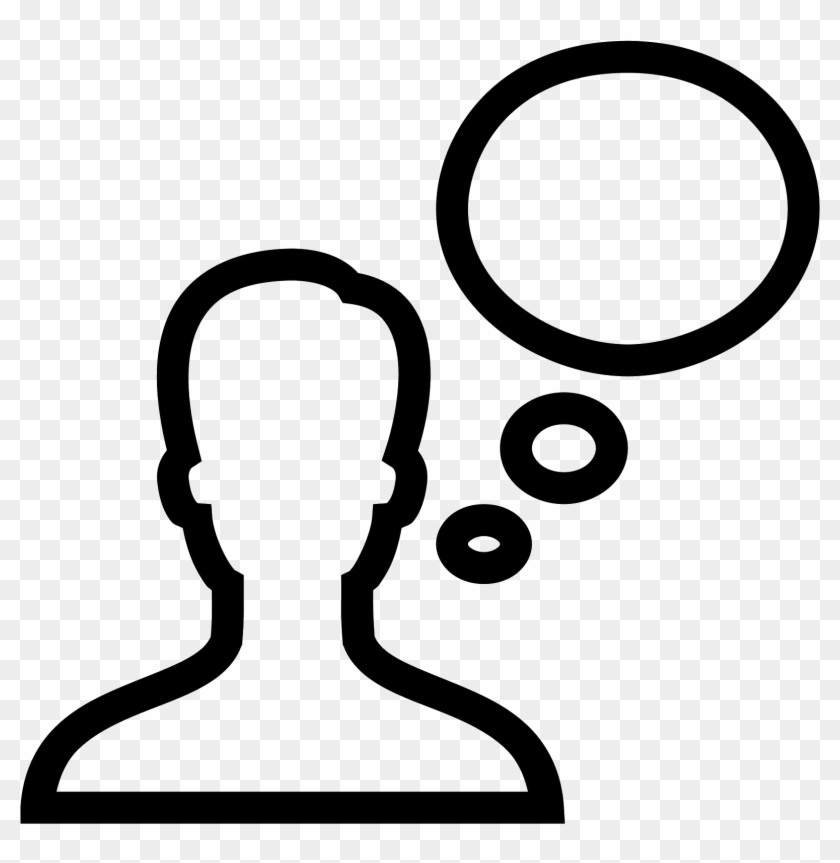 840x863 Clipart Person Thought Bubble