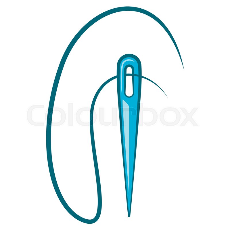 800x800 Sewing Needle With Thread Icon In Stock Vector Colourbox