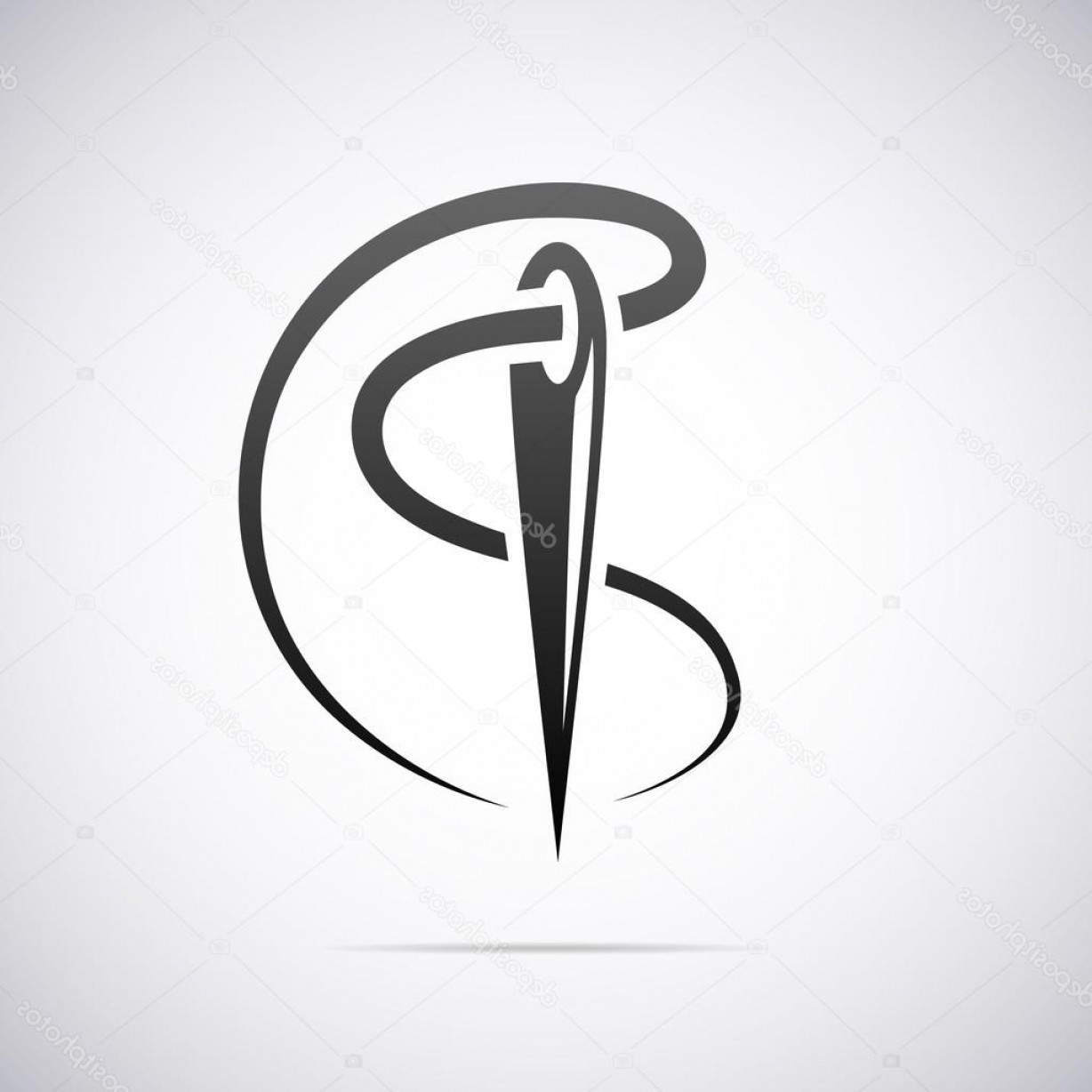 1228x1228 Stock Illustration Vector Needle And Thread Icon Studiogrfx