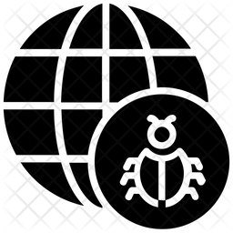 256x256 Cyber Threats Icon Of Glyph Style