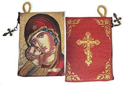 425x286 Byzantine Icon Sweet Kissing Three Bar Cross Tapestry