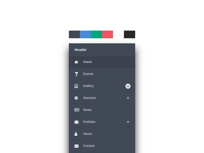 400x300 Bootstrap Menu Examples