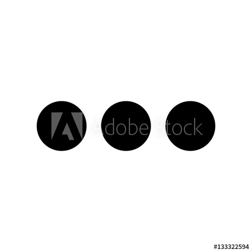 500x500 Instagram Menu Icon Vector, Gradient Background, Three Dots