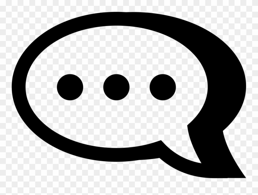 880x666 Three Dots In A Speech Bubble Png Icon Free Download