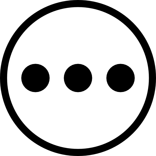 Three Horizontal Dots Icon at Collection of Three