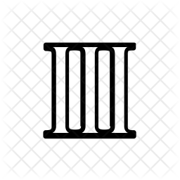 256x256 Three Icon Of Line Style