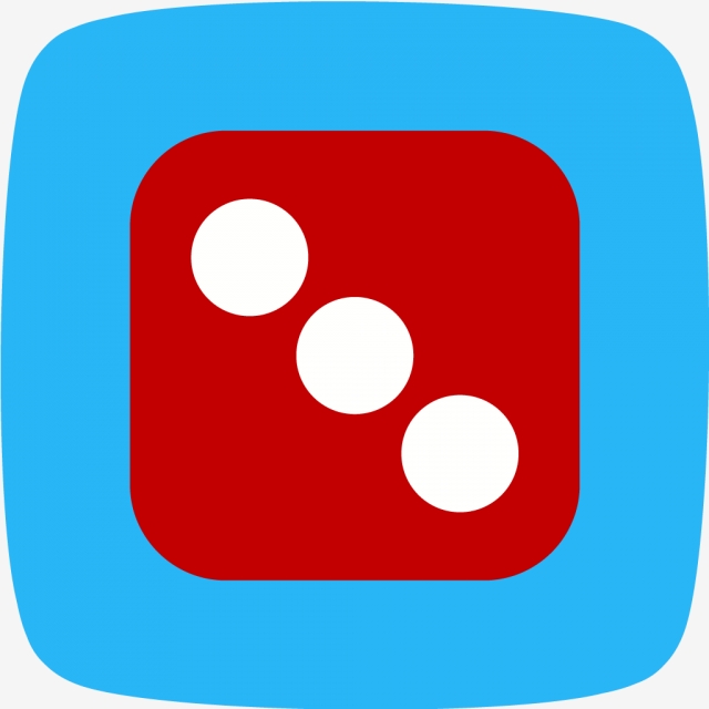 640x640 Vector Dice Three Icon, Dice, Casino, Game Png And Vector