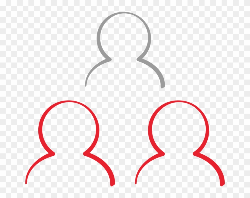 880x697 Icon Of Three People, Two Are Red And One Is Gray