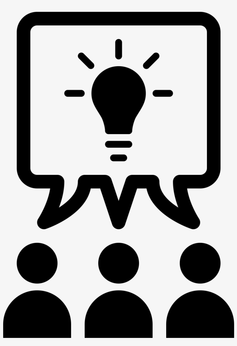 820x1197 Icon Of Three People Brainstorming